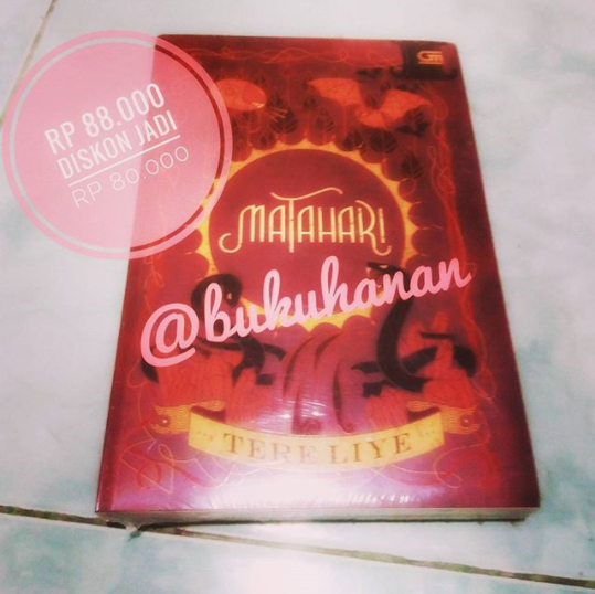 Novel Matahari Tere Liye Toko Buku Hanan