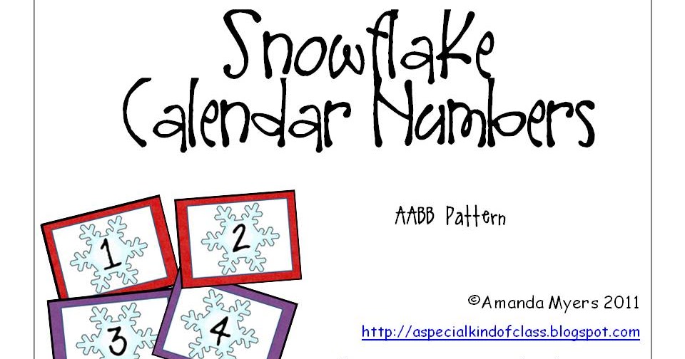 a-special-kind-of-class-free-snowflake-calendar-numbers