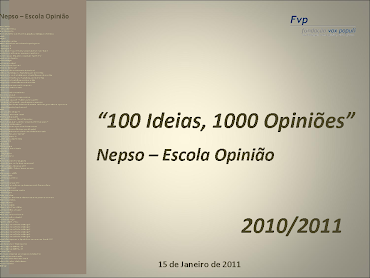 Projecto NEPSO do 7ºD