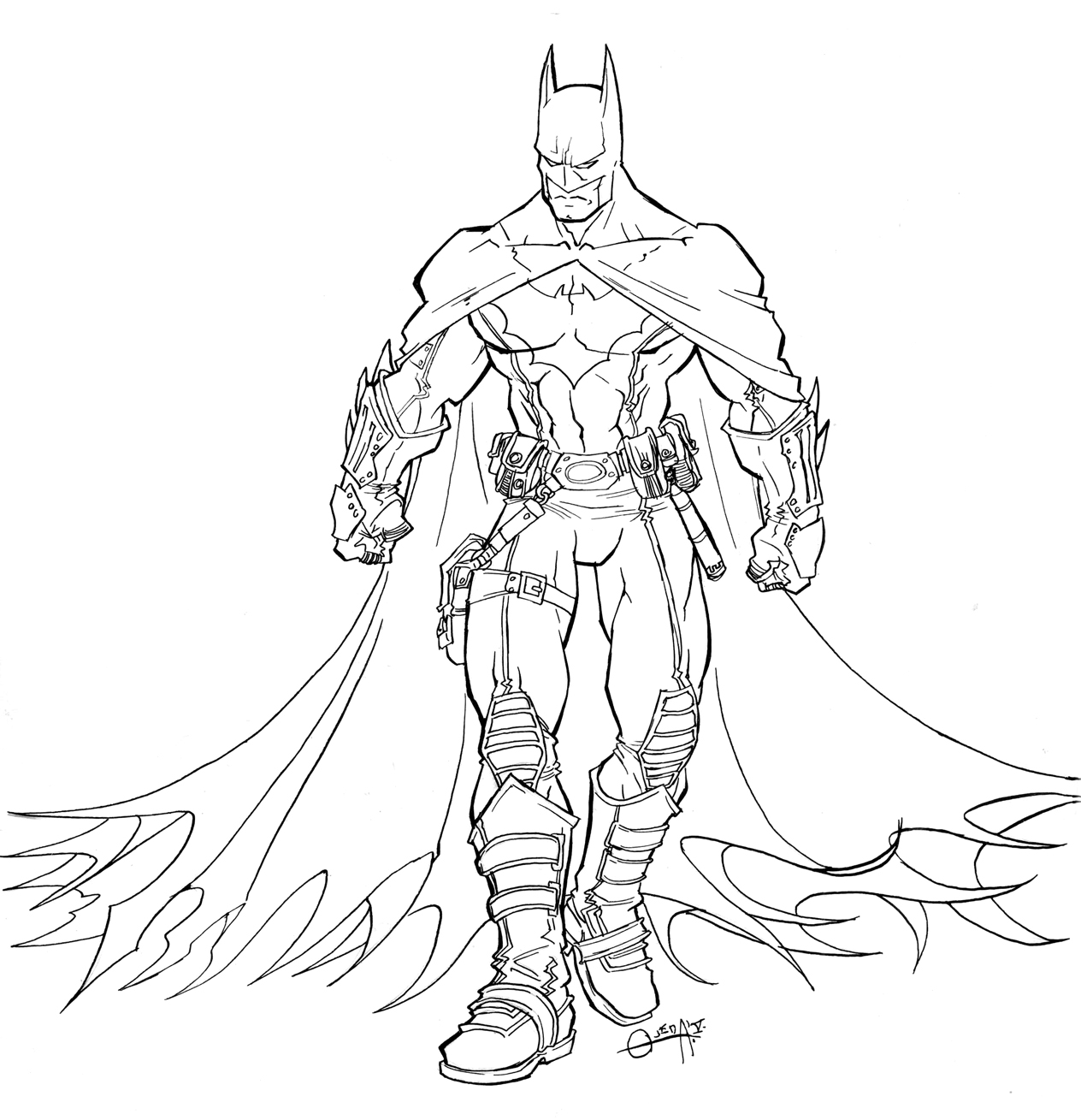Cartoon Printable Batman Coloring Pages Coloring Tone Free