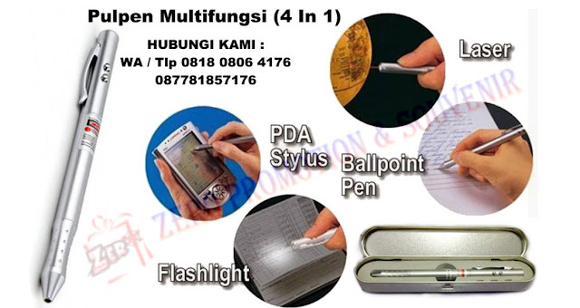 pulpen multifungsi stylus 4 in 1 ( laser, senter, stylus, pulpen ), PENA MULTIFUNGSI 4 IN 1, pulpen 4 in 1, pulpen 4 fungsi, pulpen laser pointer, Pen Laser 4 in 1 Promosi