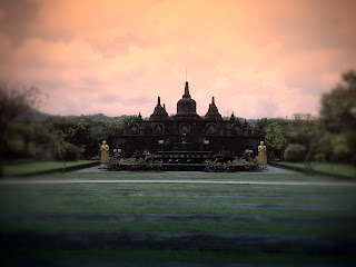Main Building of Brahmavihara Arama Monastery At Banjar Tegeha Village North Bali Indonesia