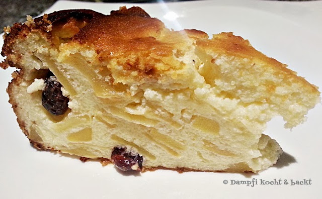 Dampfi kocht &amp; backt: Apfel-Quark-Torte mit Cranberries