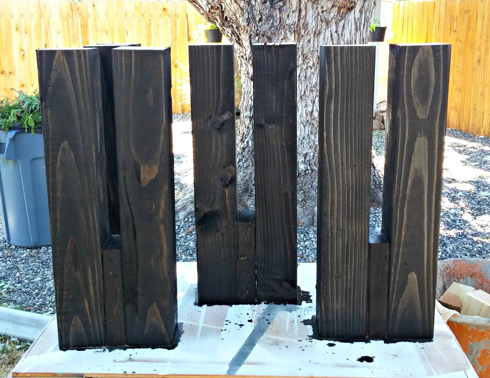 DIY Outdoor Benches - Little Vintage Cottage