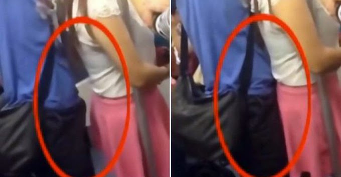 Man Caught In The Act Of Rubbing His Private Organ Against A Female Passenger In A Train!