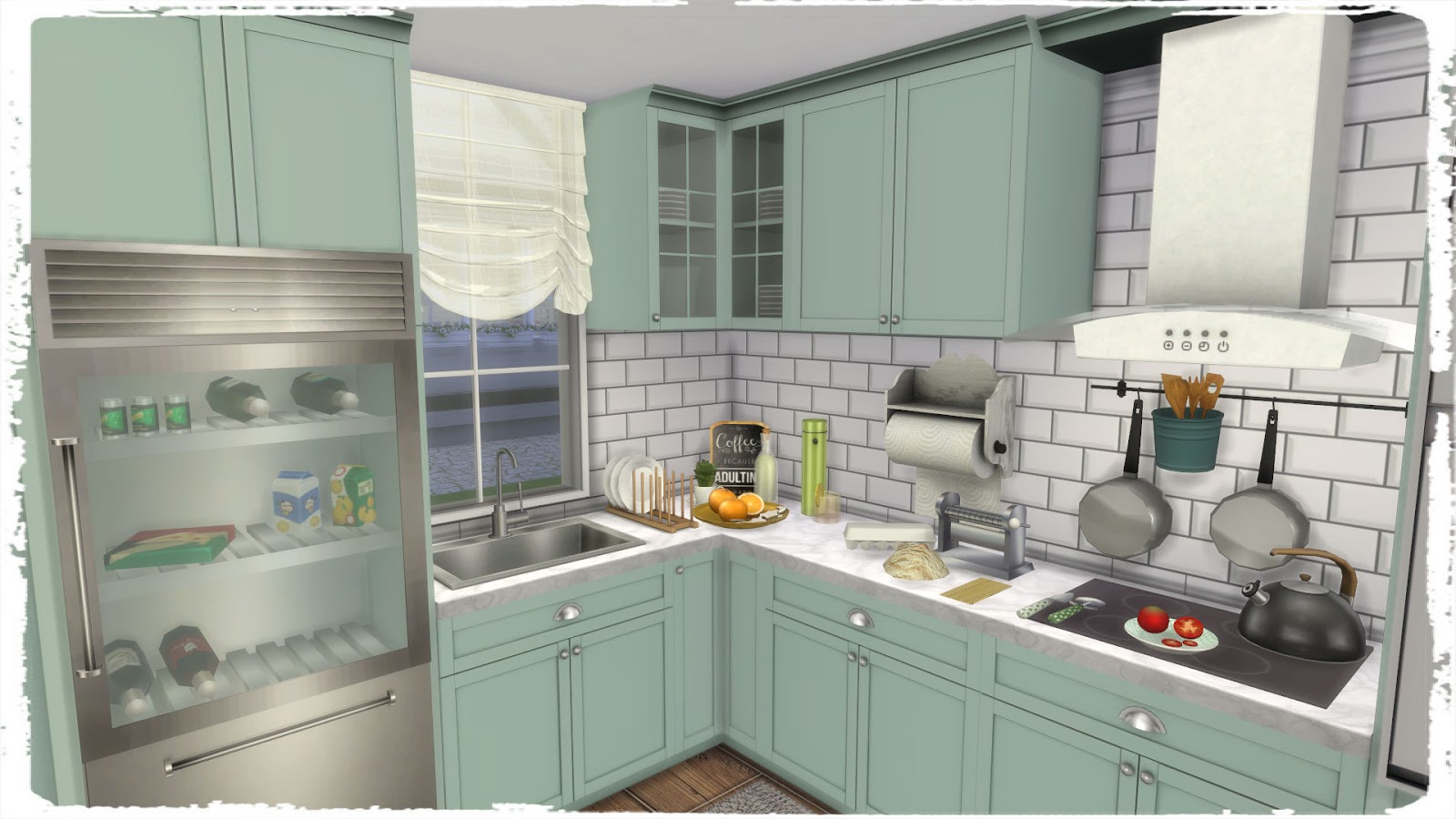 Sims 4 Cc Finds Sanoysims Cherry Sims Kitchen Backsplashes Vrogue