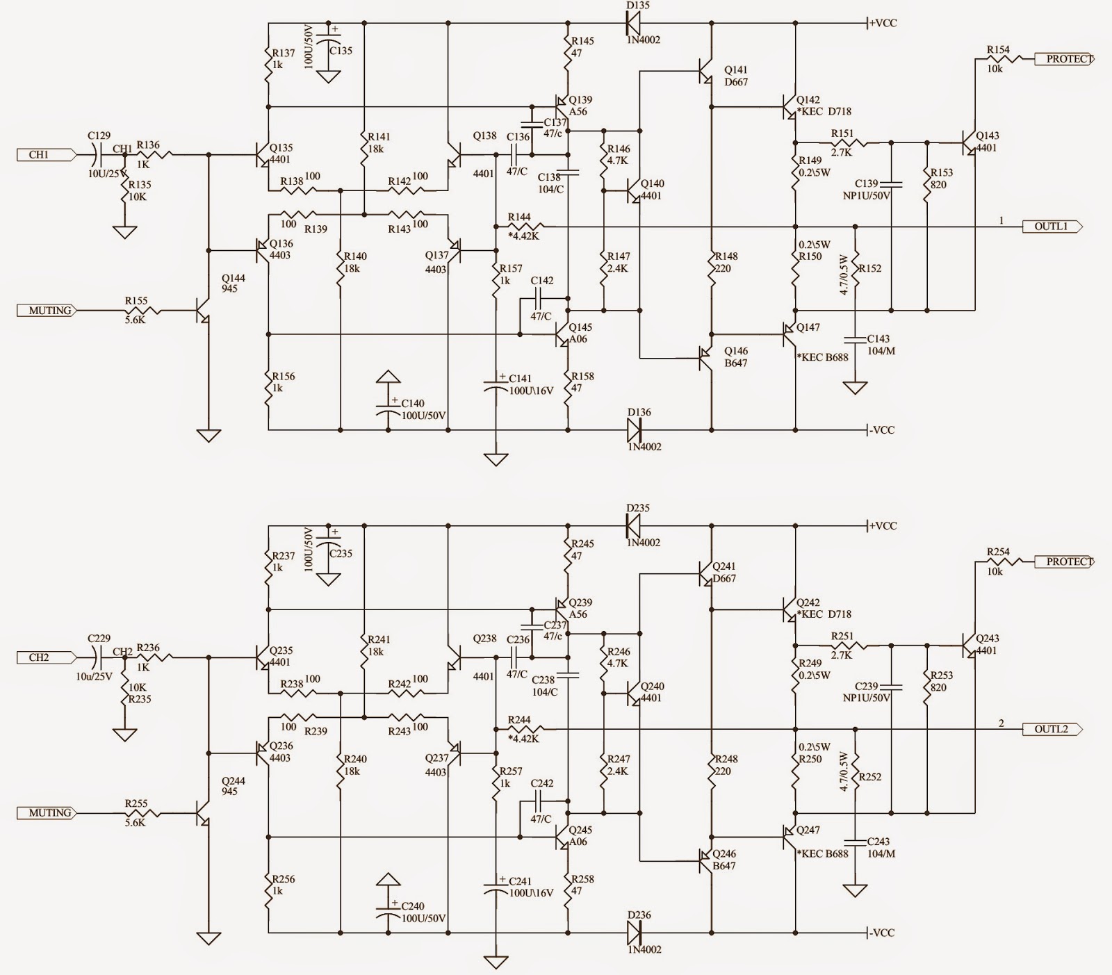 Electro help: JBL MARINE MA6004 – 4 CHANNEL POWER AMPLIFIER – CIRCUIT