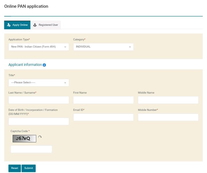 New PAN Card Banane Ke Liye Online Apply Kaise Kare[Full Guide]