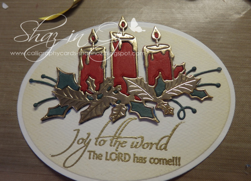 Calligraphy Cards Shaz in Oz Layering Dies Memory Box Glowing