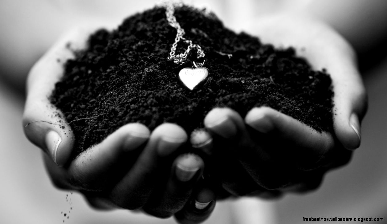 1366x768 Piece Earth Heart Pendant Wallpaper