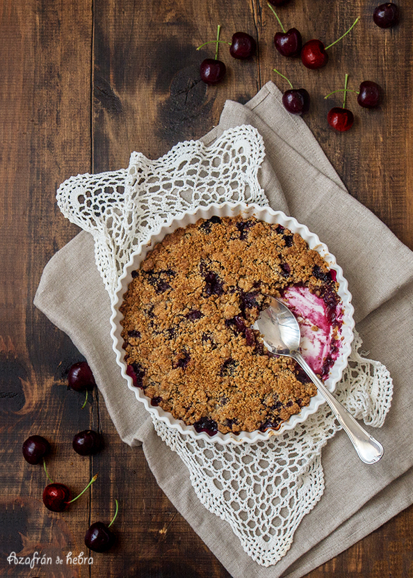 Crumble De Cerezas
