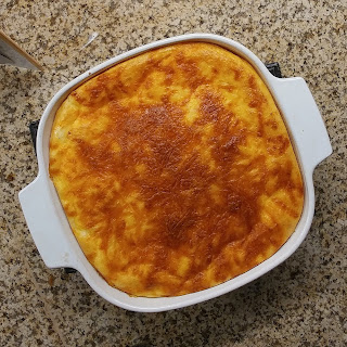 casserole in a white casserole dish