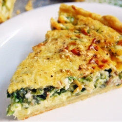 Food Collection: Spinach and Mushroom Quiche