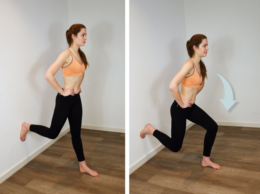 Wall Workout: Lunges