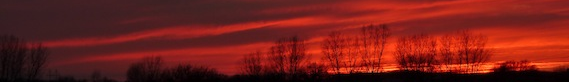orange and red sunset