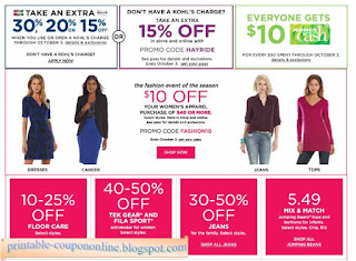 Free Printable Kohls Coupons Free Printable Kohls Coupons