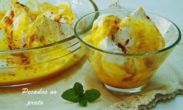 Receita de farófias no microondas com doce de ovos