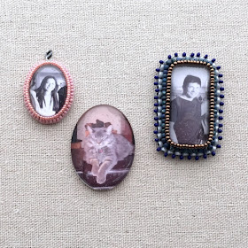 Free tutorial: Bead Embroidered Frames - Lisa Yang's Jewelry Blog