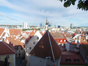 The View of Tallinn Old Town  from Toompea hill