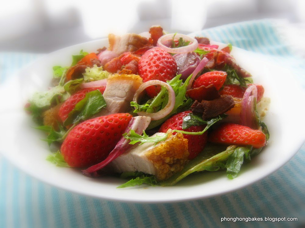 PH the Malaysian Carnivore Strawberry Salad with Balsamic Vinaigrette