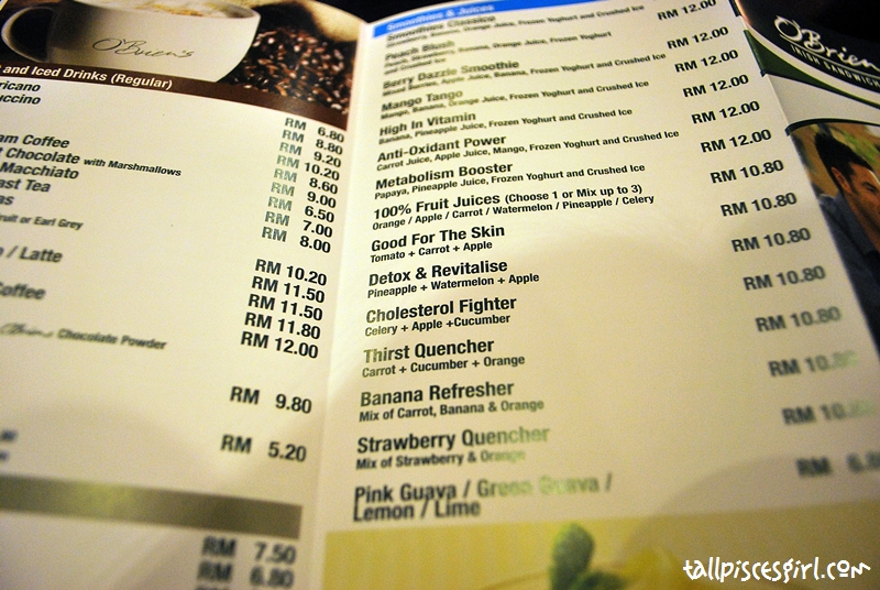 Food Review O'Briens Irish Sandwich Cafe Mid Valley Megamall