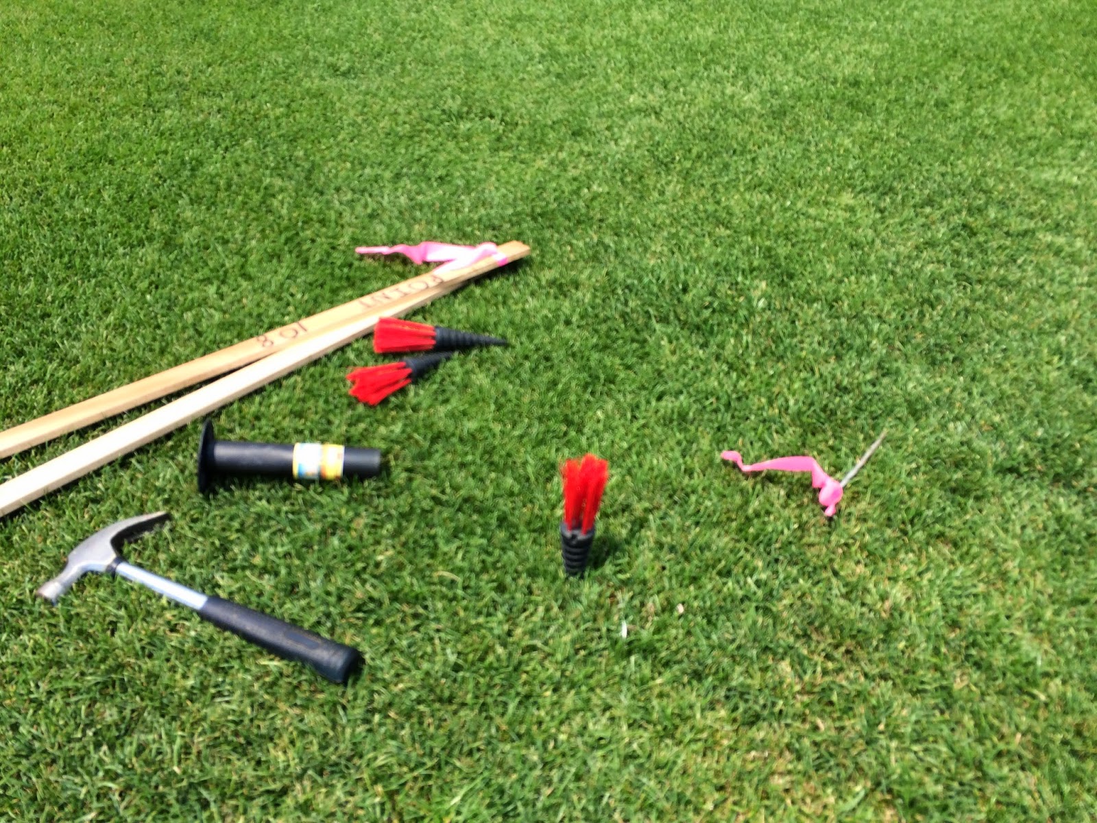 Smart Turf Installing Corner Markers for a MultiUse Field