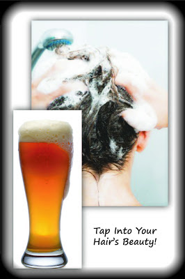 Adding volume to your hair with beer by Barbie's Beauty Bits.