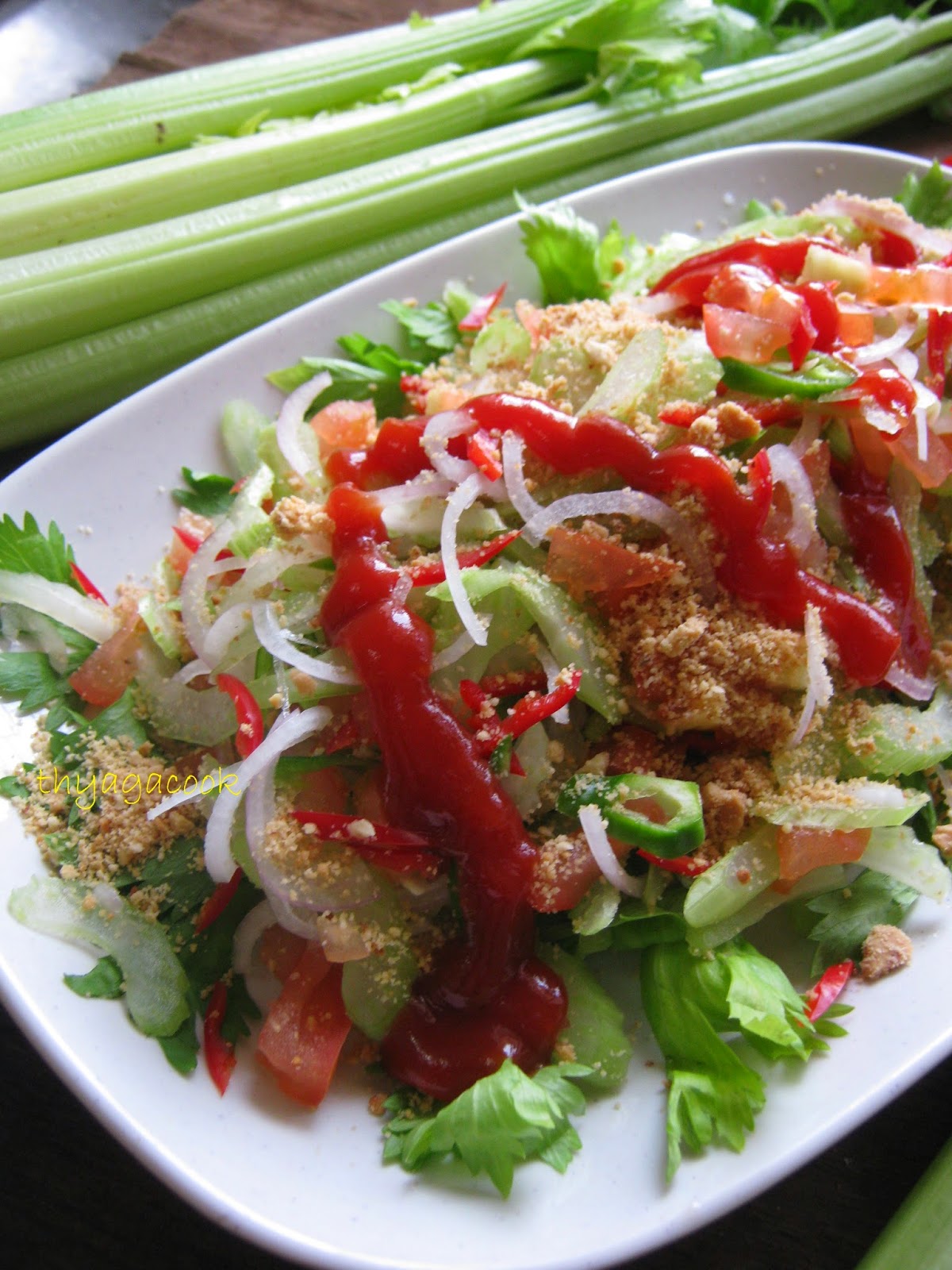 KARI LEAFS Malaysian flavour's CELERY STALK SALAD