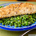 Crispy Baked Old Bay Swai with Minted Farm Share Peas