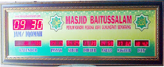  jam dinding digital untuk masjid (118) membuat jam digital masjid (46) jadwal shalat digital (31) waktu sholat digital (21) jual jadwal sholat digital bagus untuk masjid (21) jam waktu shalat (19) pusat jam digital com (17) jam digital sholat 5 waktu (16) jam digital waktu solat (15) jam dinding masjid (15) jam runningtext 