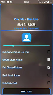BBM Mod Chat Me Blue Line V2.13.0.26