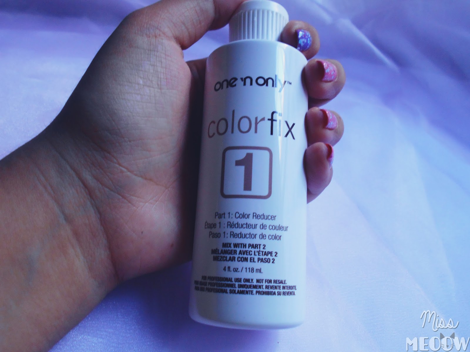 Review One 'n Only Color Fix (Hair color remover) Miss Meoow