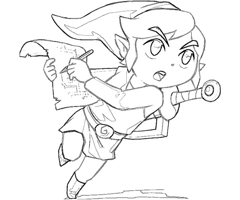 zelda the wind waker coloring pages - photo #16