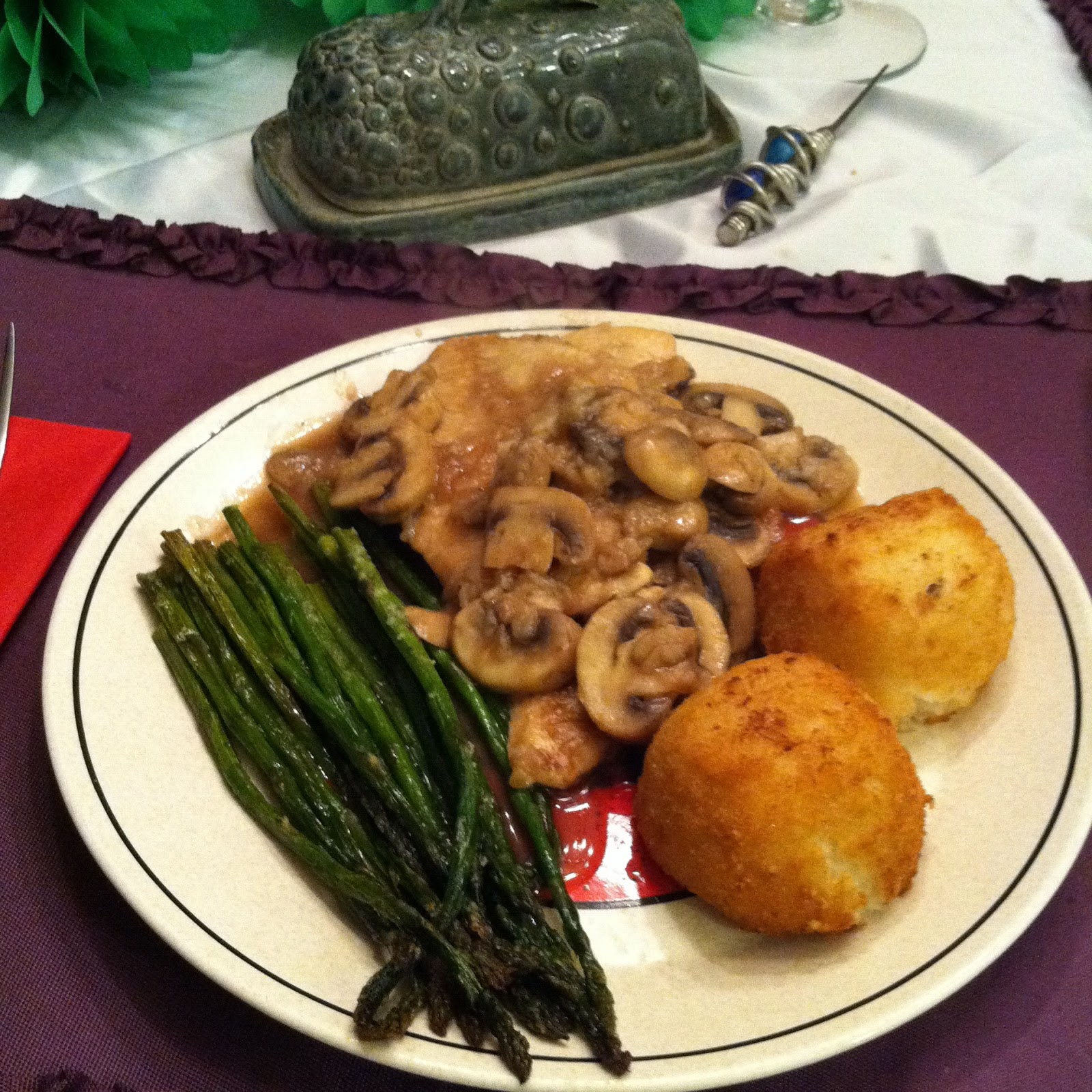 The Dish and More Mom's Chicken Marsala! DELISH and EASY!