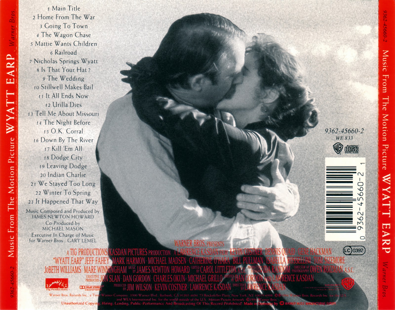 Soundtrack Covers: Wyatt Earp (James Newton Howard)