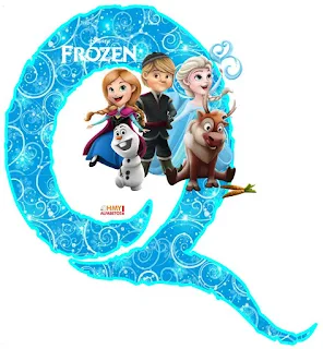 Alfabeto de Frozen con los Personajes. 