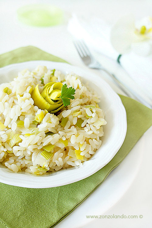Risotto ai porri ricetta semplice - veggie easy light leek risotto recipe
