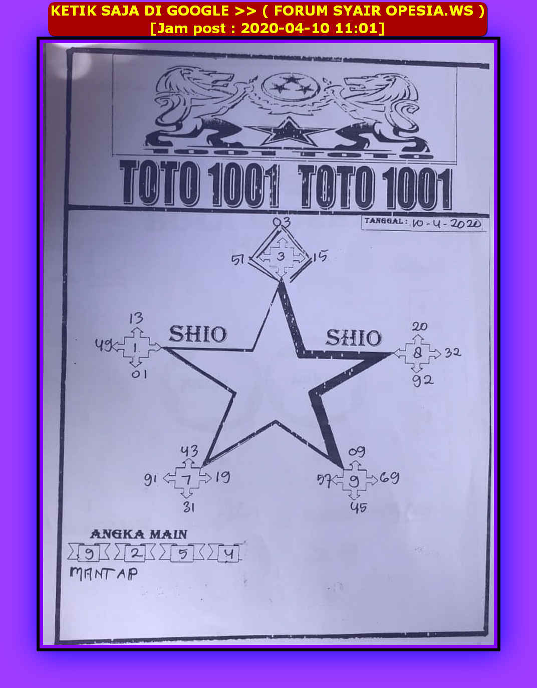 1 New Message Kode Syair Hongkong 10 April 2020 Forum Syair Togel Hongkong Singapura Sydney 1 New Message Kode Syair Hongkong 10 April 2020 Forum Syair Togel Hongkong Singapura Sydney
