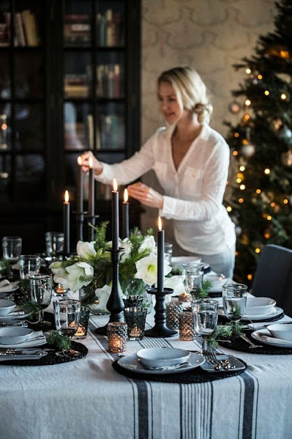 christmas table decor