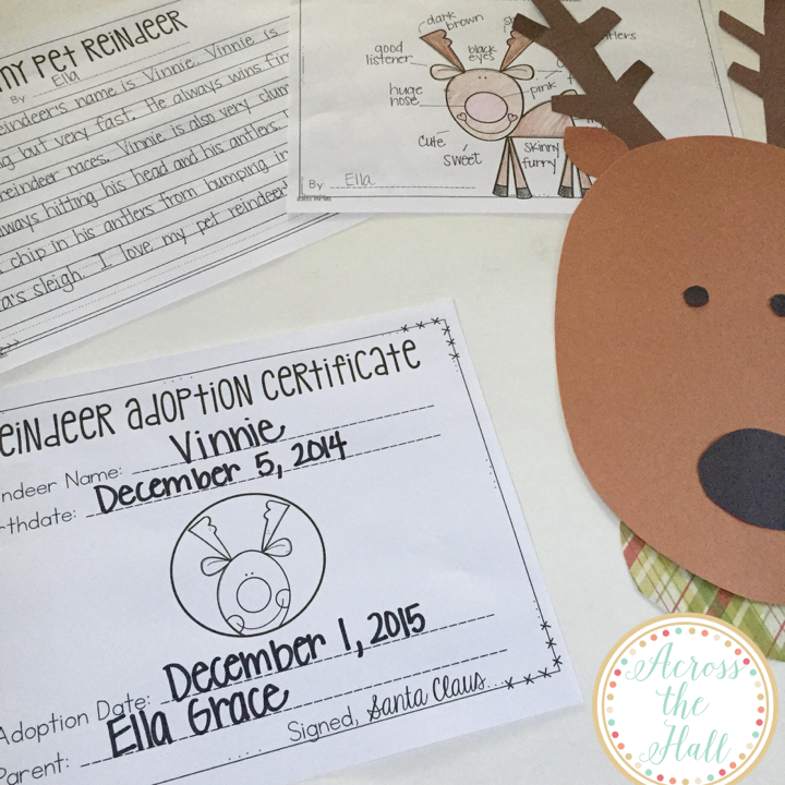 Across the Hall in 2nd: My Pet Reindeer