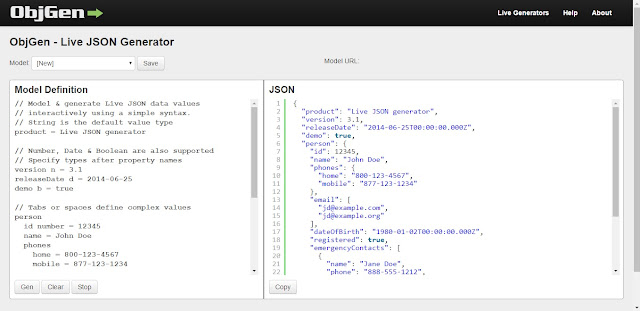 Herramientas json online