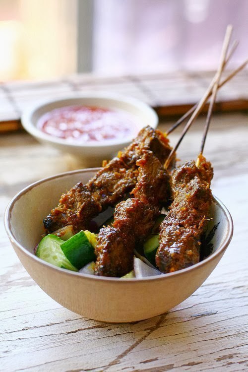 All topics around life Beef Satay with Spicy Peanut Sauce