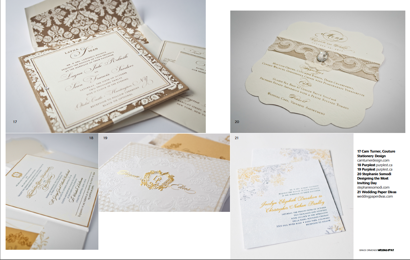 Cam Turner Design As Seen On Grace Ormonde Wedding Style