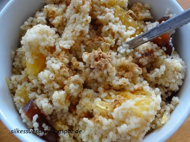 Silkes Süßen - Wholesome vegan Wonders 4 One: Couscous mit Orange und Zimt