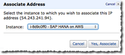 Configuring SAP HANA One