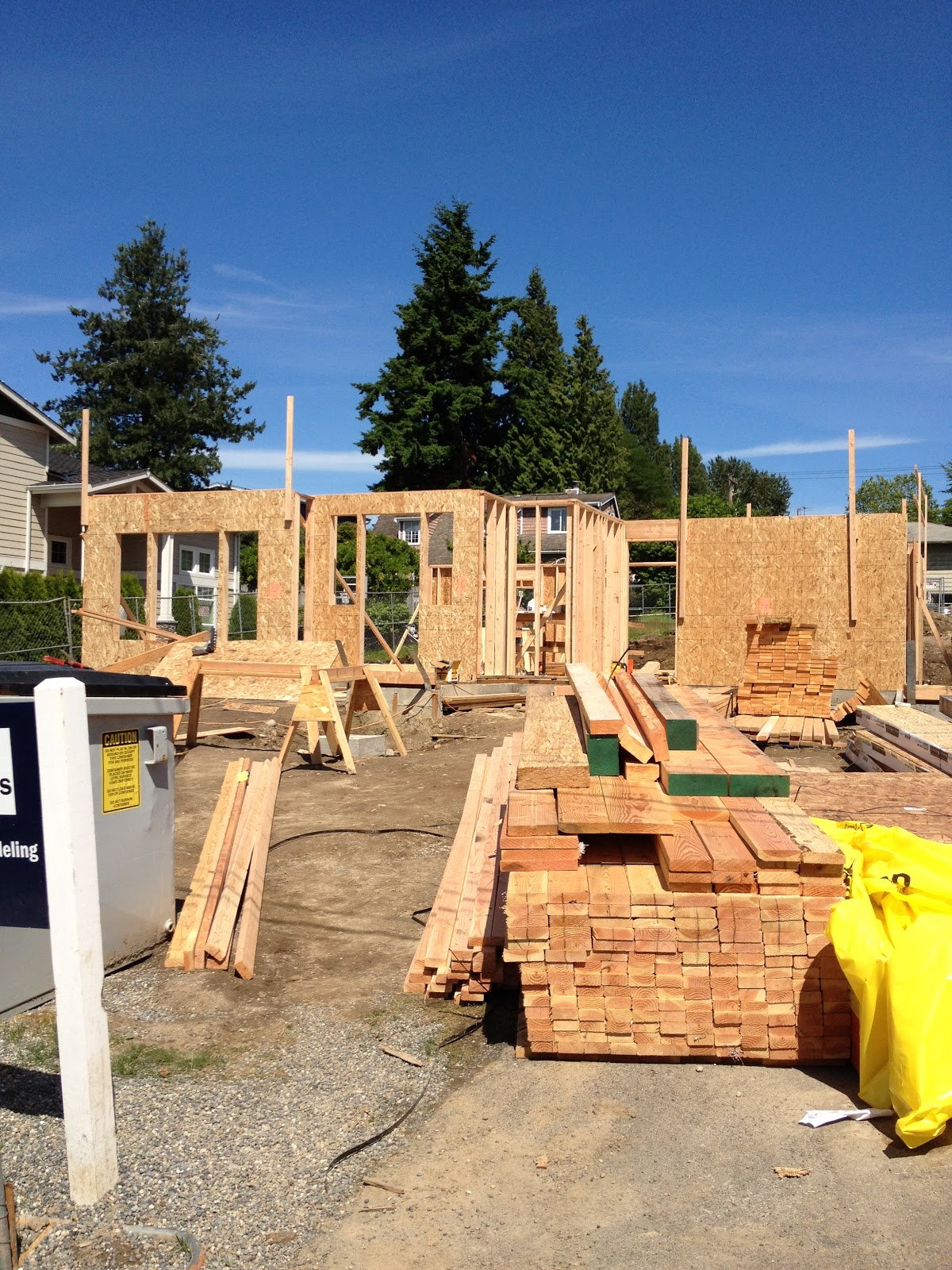 Building our dream home, from the ground up Progress photos framing