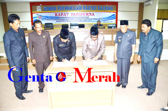 Pemda-DPRD Mesuji Sepakati APBD 2018