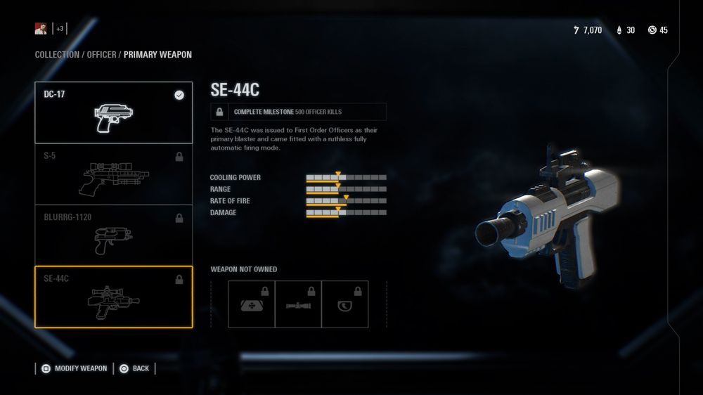 Star wars battlefront 2 Оружие офицера
