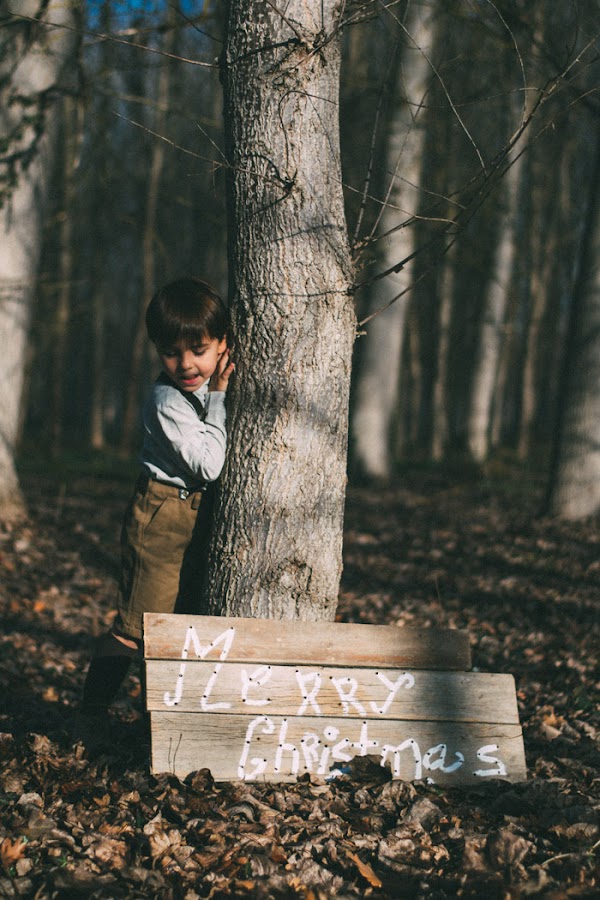 Cartel Madera Merry Christmas DIY con Gocco