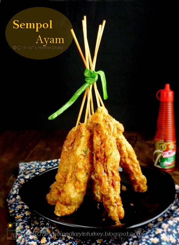 Indonesian style Chicken skewer sausage a.k.a Sempol Ayam| Çitra's Home Diary. #sempolayam #chickenskewer #indonesianfood #streetfood #asianfood